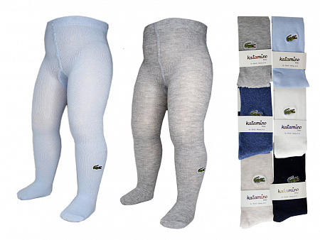 Колготки с вышивкой для мальчика  KATAMINO