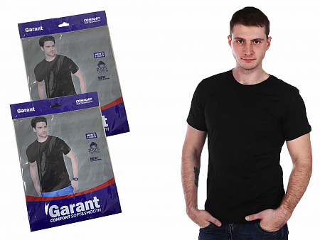 Футболка мужская черная GARANT