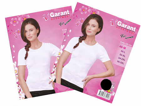 Футболка женская  черная  GARANT